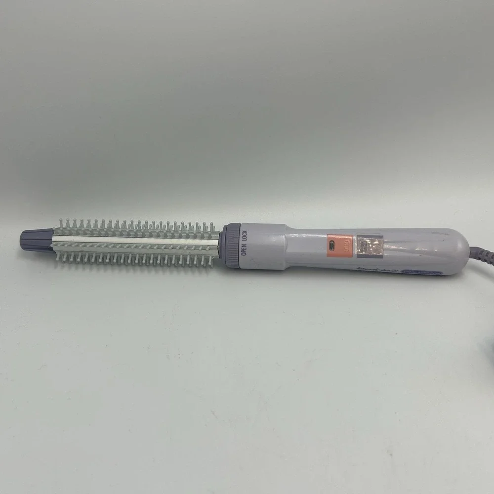 Vidal Sassoon 90s Purple Curling Brush VS-195 Vintage Tested Automatic Shut Off